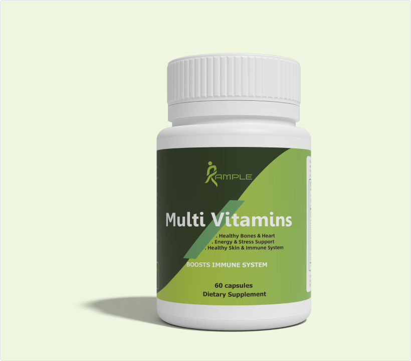 RAMPLE Daily Multivitamins + Free Pill Organizer